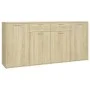 Sideboard aus Sonoma-Eichenholzwerkstoff, 160 x 36 x 75 cm von vidaXL, Sideboards - Ref: Foro24-3074930, Preis: 151,59 €, Rab...