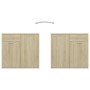 Sideboard aus Sonoma-Eichenholzwerkstoff, 160 x 36 x 75 cm von vidaXL, Sideboards - Ref: Foro24-3074930, Preis: 153,83 €, Rab...