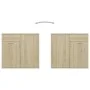 Sideboard aus Sonoma-Eichenholzwerkstoff, 160 x 36 x 75 cm von vidaXL, Sideboards - Ref: Foro24-3074930, Preis: 151,59 €, Rab...