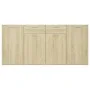 Sideboard aus Sonoma-Eichenholzwerkstoff, 160 x 36 x 75 cm von vidaXL, Sideboards - Ref: Foro24-3074930, Preis: 151,59 €, Rab...