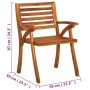 Gartenstühle, 4 Stück Massivholz aus Akazie von vidaXL, Gartenstühle - Ref: Foro24-3075171, Preis: 484,16 €, Rabatt: %