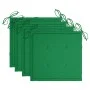 Sillas de jardín con cojines 4 unidades madera maciza de acacia de vidaXL, Sillas de jardín - Ref: Foro24-3075179, Precio: 39...