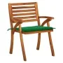 Sillas de jardín con cojines 4 unidades madera maciza de acacia de vidaXL, Sillas de jardín - Ref: Foro24-3075179, Precio: 39...