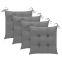 Garden chairs with cushions 4 units solid acacia wood by vidaXL, Garden chairs - Ref: Foro24-3075190, Price: 383,26 €, Discou...