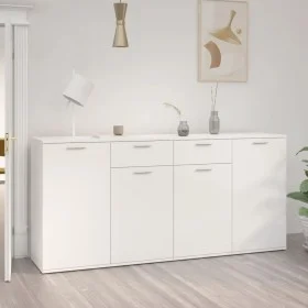 Sideboard aus Holzwerkstoff weiß glänzend 160x36x75 cm von vidaXL, Sideboards - Ref: Foro24-3074933, Preis: 208,54 €, Rabatt: %