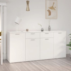 Sideboard aus Holzwerkstoff weiß glänzend 160x36x75 cm von vidaXL, Sideboards - Ref: Foro24-3074933, Preis: 211,80 €, Rabatt: %