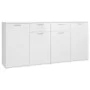 Sideboard aus Holzwerkstoff weiß glänzend 160x36x75 cm von vidaXL, Sideboards - Ref: Foro24-3074933, Preis: 208,07 €, Rabatt: %