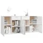 Sideboard aus Holzwerkstoff weiß glänzend 160x36x75 cm von vidaXL, Sideboards - Ref: Foro24-3074933, Preis: 208,07 €, Rabatt: %
