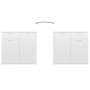 High-gloss white engineered wood sideboard 160x36x75 cm by vidaXL, Sideboards - Ref: Foro24-3074933, Price: 211,80 €, Discoun...