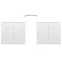 Sideboard aus Holzwerkstoff weiß glänzend 160x36x75 cm von vidaXL, Sideboards - Ref: Foro24-3074933, Preis: 208,07 €, Rabatt: %