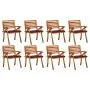 Gartenstühle 8 Stk. massives Teakholz mit Kissen von vidaXL, Gartenstühle - Ref: Foro24-3075210, Preis: 715,53 €, Rabatt: %