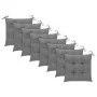 Gartenstühle 8 Stück aus massivem Teakholz mit Kissen von vidaXL, Gartenstühle - Ref: Foro24-3075217, Preis: 653,67 €, Rabatt: %