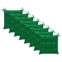 Sillas de jardín 8 uds madera maciza de teca con cojines de vidaXL, Sillas de jardín - Ref: Foro24-3075221, Precio: 768,05 €