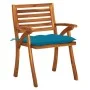 Gartenstühle 8 Stück aus massivem Teakholz mit Kissen von vidaXL, Gartenstühle - Ref: Foro24-3075220, Preis: 716,53 €, Rabatt: %