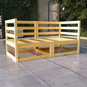 Garden sofa 2 seats solid pine wood by vidaXL, Outdoor sofas - Ref: Foro24-3075244, Price: 84,17 €, Discount: %