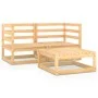 Gartenmöbel-Set 3-teilig aus massivem Kiefernholz von vidaXL, Gartensets - Ref: Foro24-3075249, Preis: 148,89 €, Rabatt: %