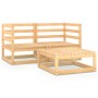 Gartenmöbel-Set 3-teilig aus massivem Kiefernholz von vidaXL, Gartensets - Ref: Foro24-3075249, Preis: 150,84 €, Rabatt: %