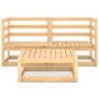 Gartenmöbel-Set 3-teilig aus massivem Kiefernholz von vidaXL, Gartensets - Ref: Foro24-3075249, Preis: 148,89 €, Rabatt: %