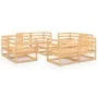 Gartenmöbel-Set 9-teilig aus massivem Kiefernholz von vidaXL, Gartensets - Ref: Foro24-3075289, Preis: 424,93 €, Rabatt: %