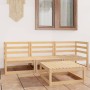 Juego de salón de jardín 4 piezas madera maciza de pino by vidaXL, Garden sets - Ref: Foro24-3075324, Price: 181,23 €, Discou...