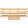 Juego de salón de jardín 4 piezas madera maciza de pino by vidaXL, Garden sets - Ref: Foro24-3075324, Price: 181,23 €, Discou...