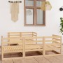 6-piece solid pine wood garden lounge set by vidaXL, Garden sets - Ref: Foro24-3075329, Price: 274,03 €, Discount: %