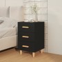Mesita de noche madera de ingeniería negro 40x40x66 cm de vidaXL, Mesitas de noche - Ref: Foro24-812079, Precio: 62,41 €