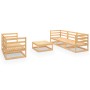 6-piece solid pine wood garden lounge set by vidaXL, Garden sets - Ref: Foro24-3075329, Price: 274,03 €, Discount: %