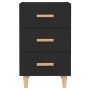 Black engineered wood nightstand 40x40x66 cm by vidaXL, Nightstands - Ref: Foro24-812079, Price: 62,48 €, Discount: %