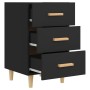Mesita de noche madera de ingeniería negro 40x40x66 cm de vidaXL, Mesitas de noche - Ref: Foro24-812079, Precio: 62,41 €