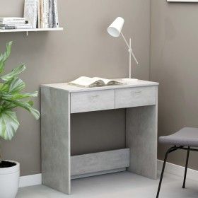 Concrete gray plywood desk 80x40x75 cm by vidaXL, Desks - Ref: Foro24-801359, Price: 51,79 €, Discount: %