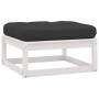 Garden footstool with cushions 2 pcs solid pine wood by vidaXL, Modular outdoor sofas - Ref: Foro24-3076280, Price: 111,78 €,...