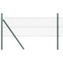 Reja con postes Gris 0.6 x 50 m Acero recubierto de PVC