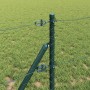 Reja con postes Gris 0.6 x 50 m Acero recubierto de PVC