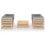 5-piece garden furniture set with solid pine wood cushions by vidaXL, Garden sets - Ref: Foro24-3076304, Price: 427,90 €, Dis...