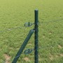 Reja con postes Gris 0.8 x 50 m Acero recubierto de PVC