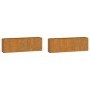Wandpflanzgefäße 2 Stück rostiger Cortenstahl 53x10x17 cm von vidaXL, Töpfe und Pflanzgefäße - Ref: Foro24-823686, Preis: 52,...