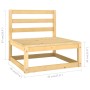 Gartenmöbel 6-teilig mit Kissen aus massivem Kiefernholz von vidaXL, Gartensets - Ref: Foro24-3076359, Preis: 507,17 €, Rabat...