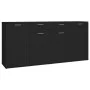 Aparador de madera de ingeniería negro 160x36x75 cm de vidaXL, Aparadores - Ref: Foro24-3074928, Precio: 177,27 €, Descuento: %