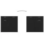 Aparador de madera de ingeniería negro 160x36x75 cm de vidaXL, Aparadores - Ref: Foro24-3074928, Precio: 177,27 €, Descuento: %