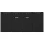 Aparador de madera de ingeniería negro 160x36x75 cm de vidaXL, Aparadores - Ref: Foro24-3074928, Precio: 177,27 €, Descuento: %