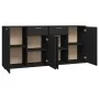 Aparador de madera de ingeniería negro 160x36x75 cm de vidaXL, Aparadores - Ref: Foro24-3074928, Precio: 177,27 €, Descuento: %