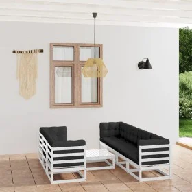 Garden furniture 8 pieces with cushions made of solid pine wood by vidaXL, Garden sets - Ref: Foro24-3076420, Price: 744,72 €...