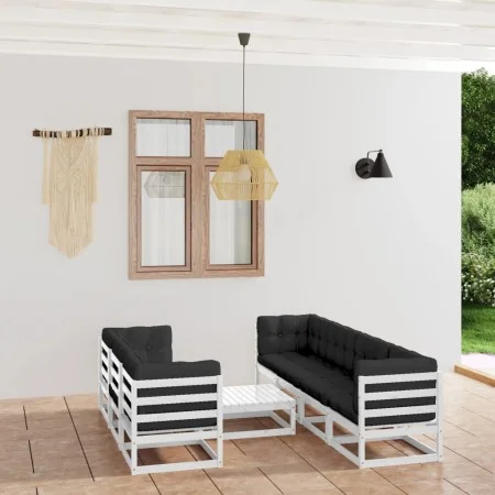 Garden furniture 8 pieces with cushions made of solid pine wood by vidaXL, Garden sets - Ref: Foro24-3076420, Price: 743,85 €...