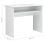 Schreibtisch aus glänzend weißem Sperrholz, 90 x 50 x 74 cm von vidaXL, Schreibtische - Ref: Foro24-801176, Preis: 67,06 €, R...