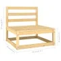 6-piece garden furniture set with solid pine wood cushions by vidaXL, Garden sets - Ref: Foro24-3076444, Price: 479,40 €, Dis...