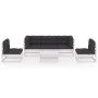 Muebles de jardín 6 piezas con cojines de madera de pino maciza de vidaXL, Conjuntos de jardín - Ref: Foro24-3076445, Precio:...