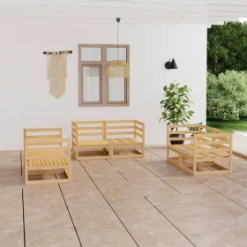 6-teiliges Gartenmöbel-Set aus massivem Kiefernholz von vidaXL, Gartensets - Ref: Foro24-3075439, Preis: 280,39 €, Rabatt: %
