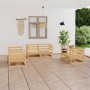 6-teiliges Gartenmöbel-Set aus massivem Kiefernholz von vidaXL, Gartensets - Ref: Foro24-3075439, Preis: 283,97 €, Rabatt: %