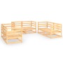 6-teiliges Gartenmöbel-Set aus massivem Kiefernholz von vidaXL, Gartensets - Ref: Foro24-3075439, Preis: 283,97 €, Rabatt: %